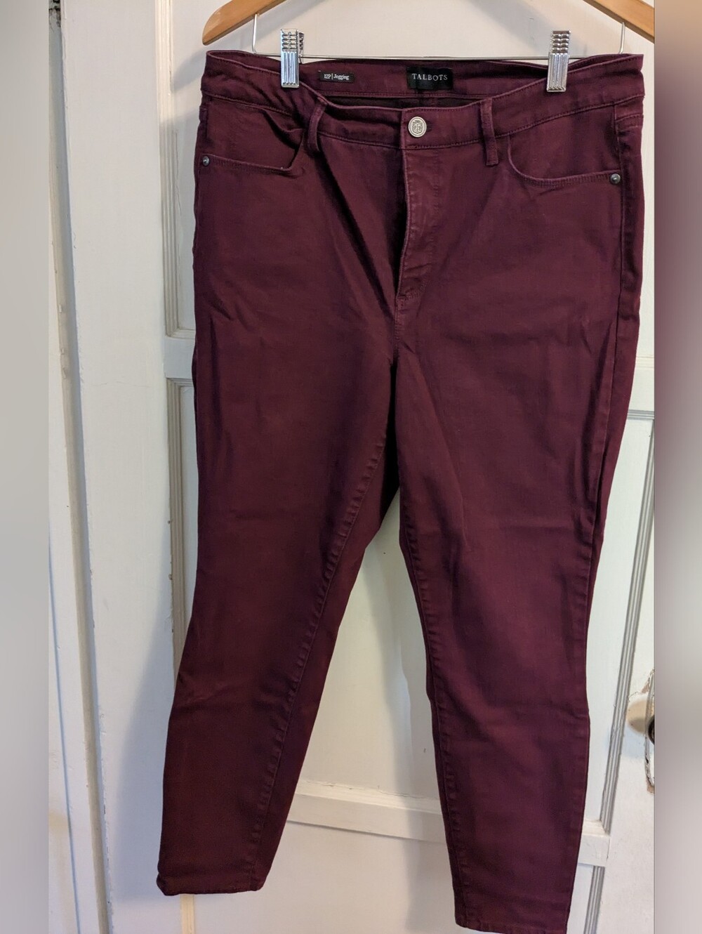 Talbots Women's Wine Stretch Jeggings, 12P